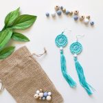 Mint Spirit Free Crochet Earrings