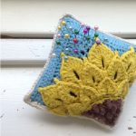 Pincushion with a Sunflower Square Front