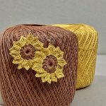 Sunflower Earring Crochet Pattern