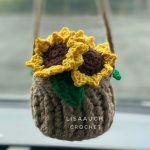 A Hanging Basket Full of Sunflowers