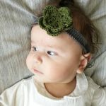 Crochet Headband Vintage Style Flower