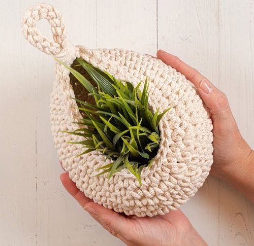 Crochet Plant Hanging Basket - Crocht