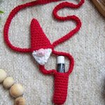 Santa Gnome Crochet Lip Balm Holder Pattern