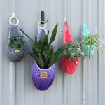 Sweet Stripes Hanging Plant Baskets in Three Different Sizes
