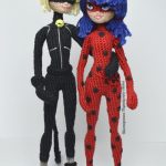 CROCHET AMIGURUMI OF LADYBUG AND CAT NOIR