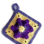 Penelope’s Pretty Petunia Potholder Crochet Pattern