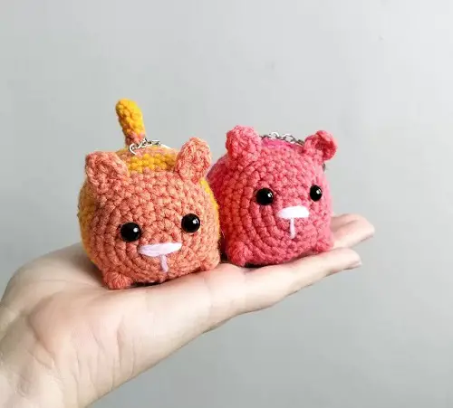 Fatcat Keychain Free Pattern