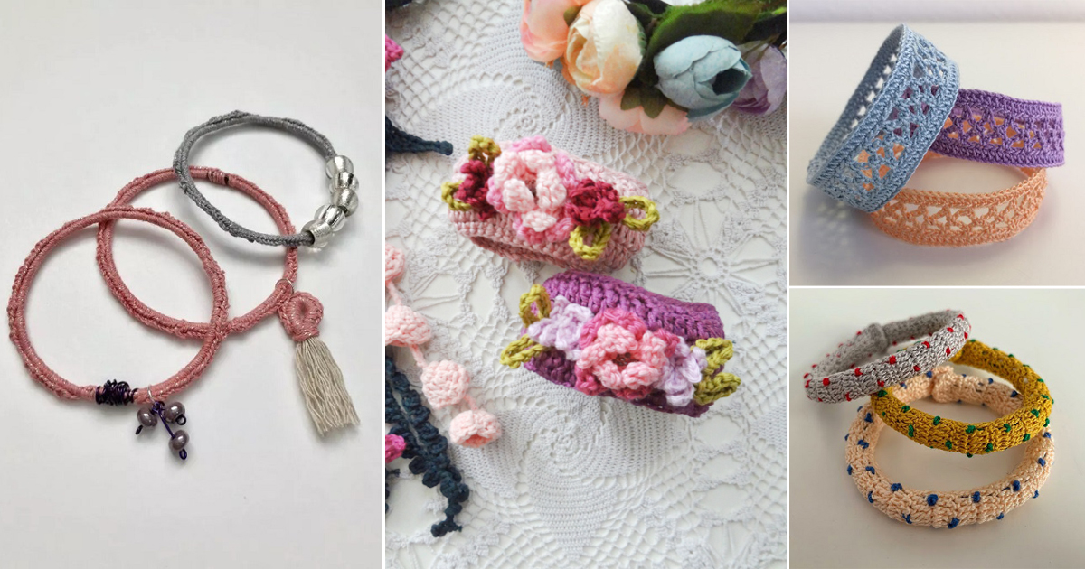 Crochet Bangles Pattern 14 Crochet Bangle Bracelet Free Patterns - Crocht
