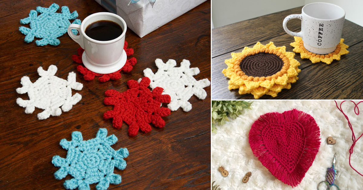 Coffee Mug Coasters Free Crochet Patterns