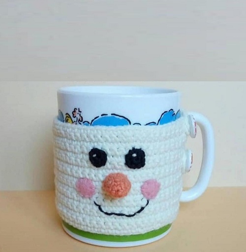 snowman mug cozy
