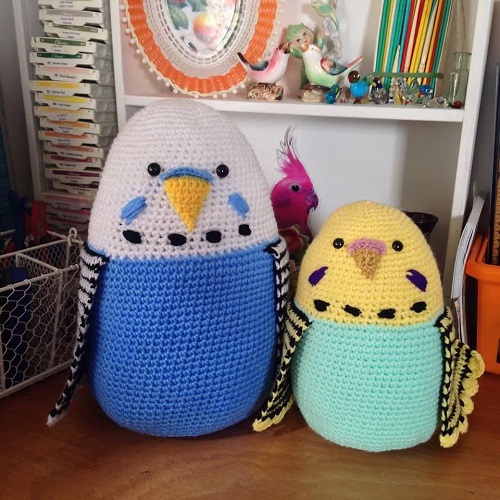 big Crochet Budgies