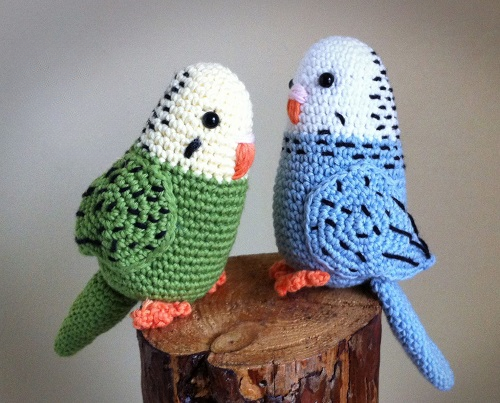 little crochet budgies