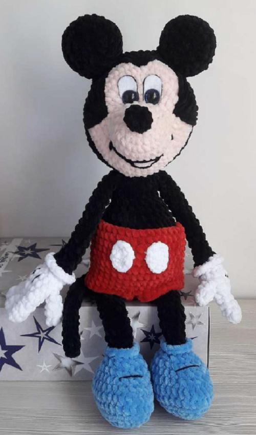 plush mickey mouse pattern