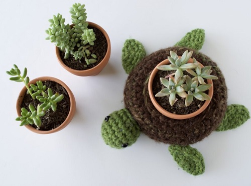 DIY Crochet Animal Plant Holder Ideas