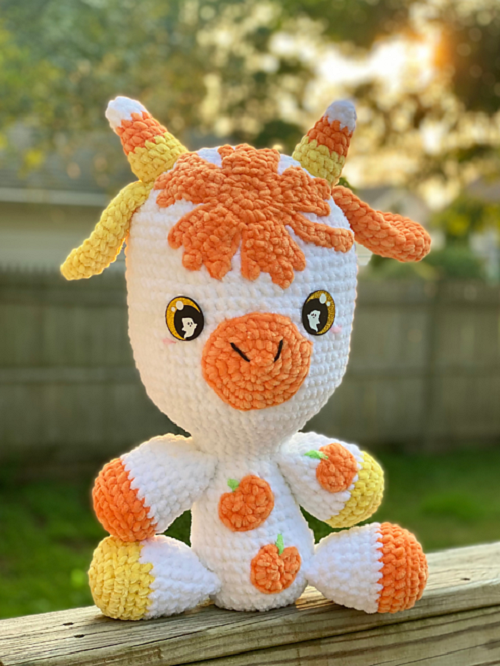 white Crochet Cows