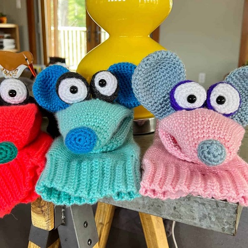Scrappy & Nibbles Crochet Hand Puppets