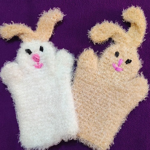 crochet Rabbit Bunny Hand Puppet