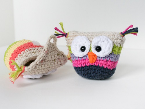 Crochet Owl Pouch with Pattern