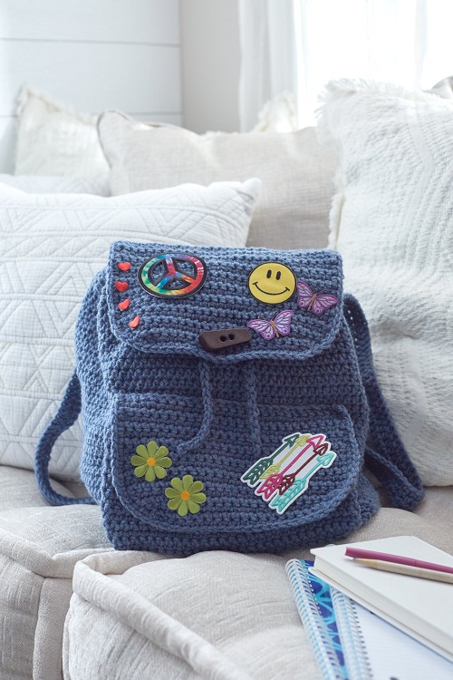 Crochet School Bag Free Patterns 2