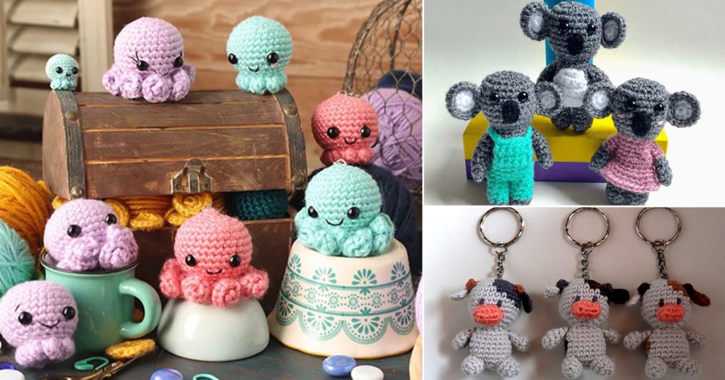 17 Crochet Animal Keychain Free Patterns - Crocht