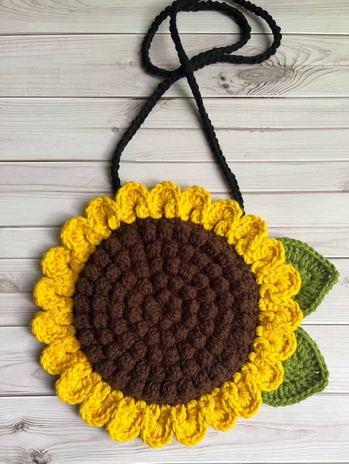 Crochet Sunflower Bag Pattern