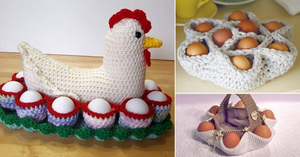 7 Crochet Egg Holder Basket Free Patterns Crocht