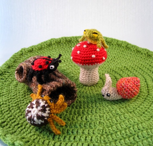Snails, Bugs, and Frogs Fridge Magnets