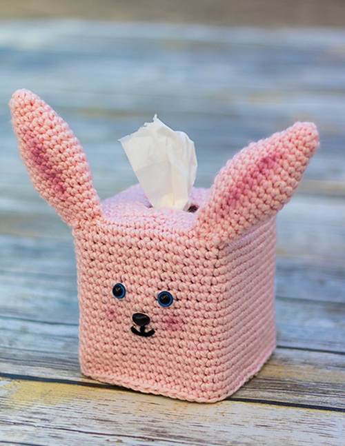 bunny Tissue Box Cover – Free Pattern