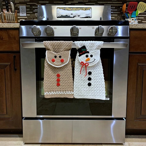 Snowman Kitchen Towel