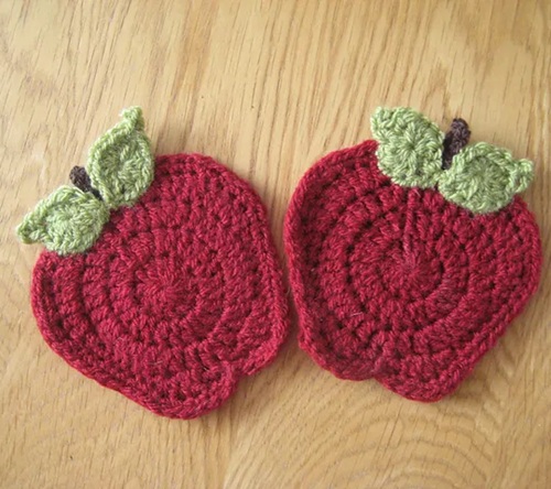 Crochet Fruit Coasters Free Patterns 1