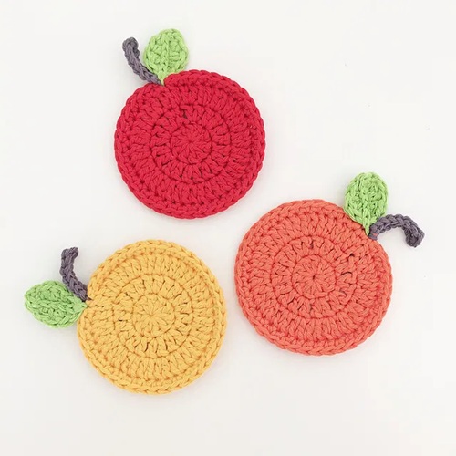 Crochet Fruit Coasters Free Patterns 3