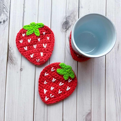 Crochet Fruit Coasters Free Patterns 4