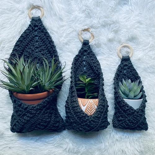 Crochet Hanging Basket