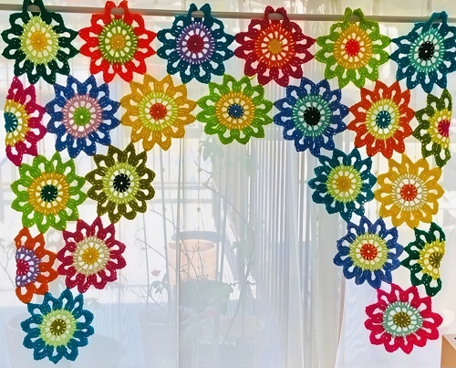 floral curtain