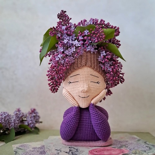 crochet unique vase