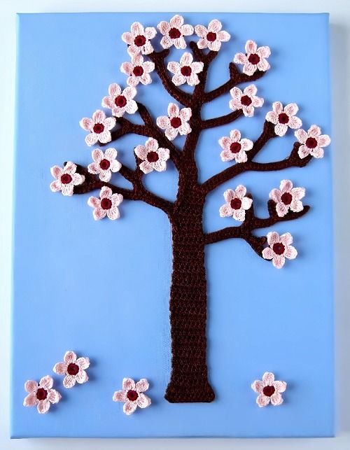Crochet Wall Art – Spring