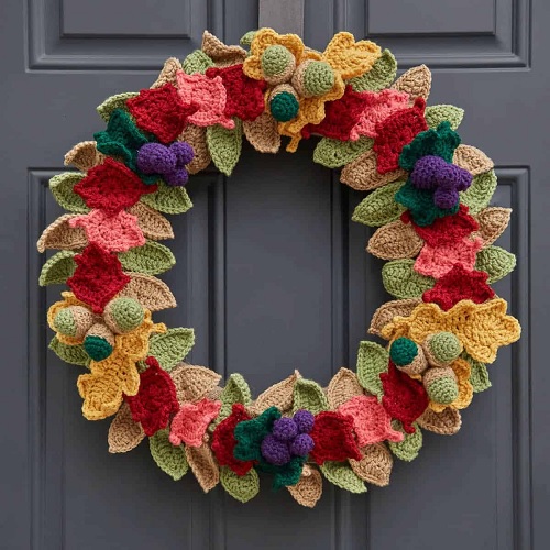 Crochet Fabulous Fall Wreath