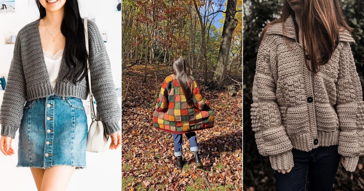 oversized cardigan crochet free patterns