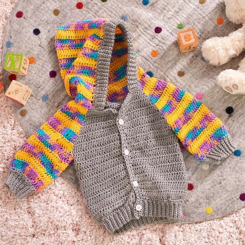 Candy Stripes Hooded Cardigan