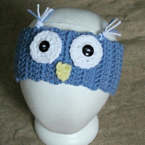 Owl Ear Warmers Crochet Pattern