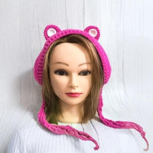 Crochet animal ear warmer