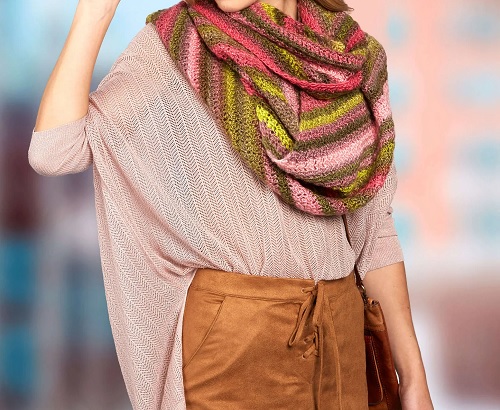 Free Red Heart Oversized Crochet Scarf Pattern