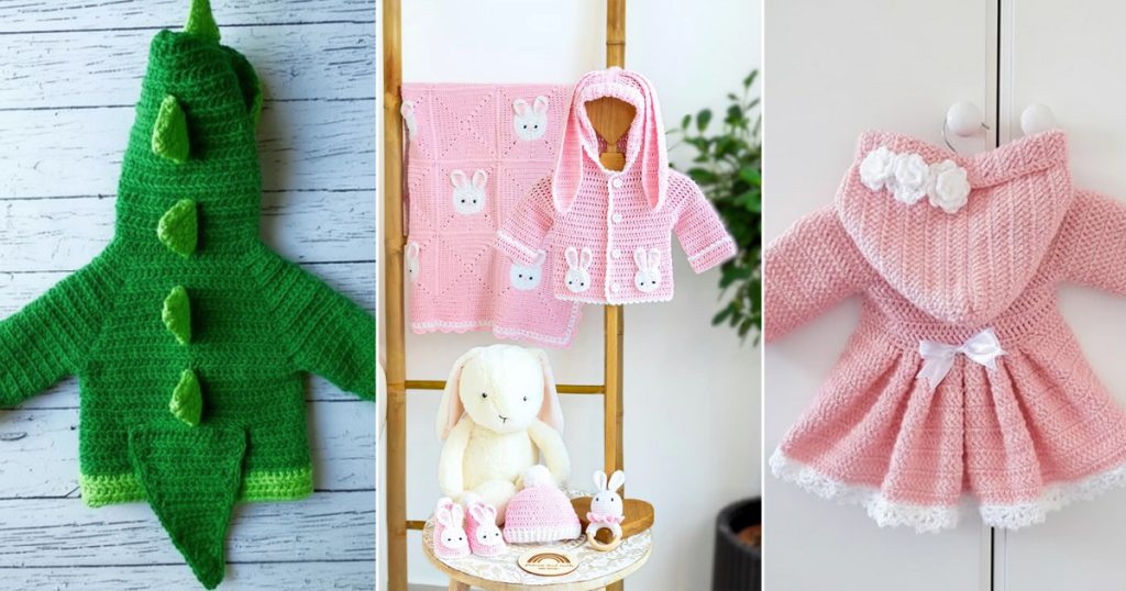12 Crochet Baby Hoodie Free Patterns Crocht