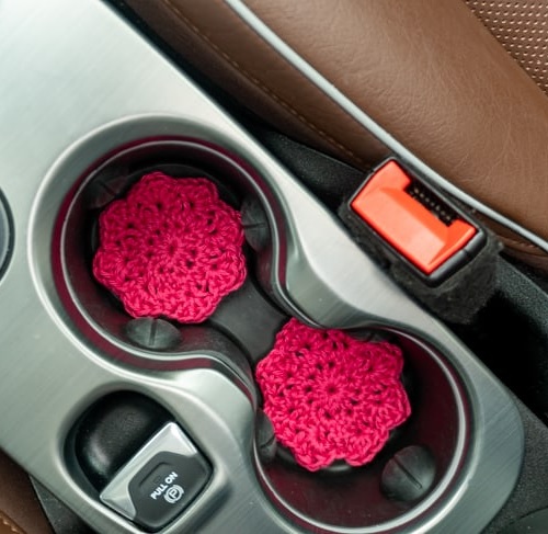 Crochet Car Coaster Set