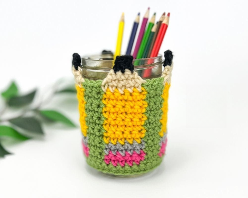Crochet Pencil Holder Cover