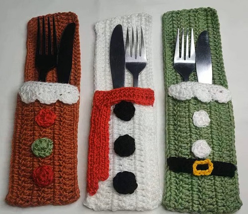 christmas cutlery holder 3