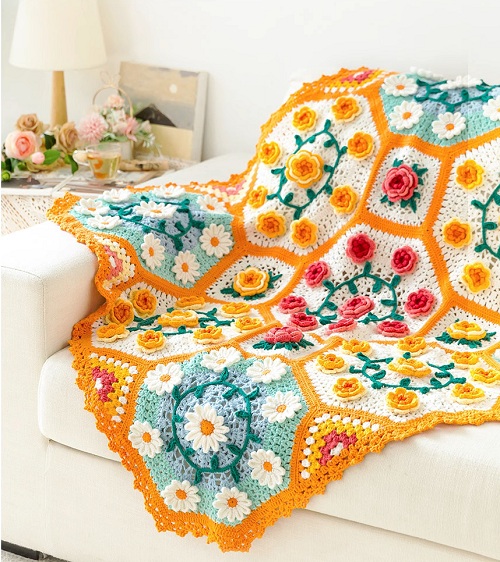Flourishing Flowers Blanket Tutorial