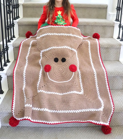 gingerbread man blanket 1