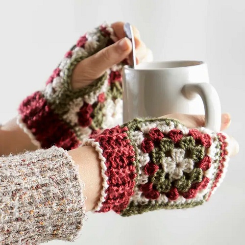 Merry Little Granny Mitts