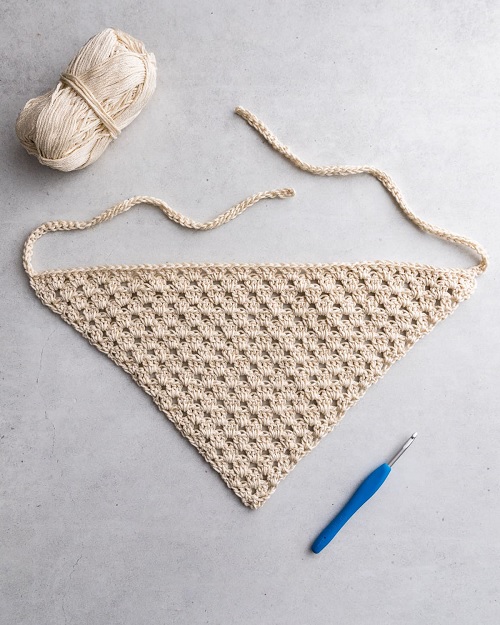 crochet easy bandana